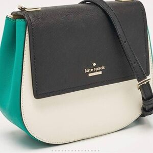 kate spade Black, White & Teal Colorblock Crossbody Bag